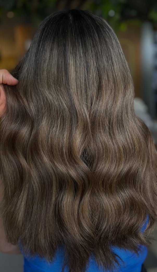 Hair colour correction result at Ivy Abu Dhabi